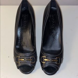Black Open Toed Heels